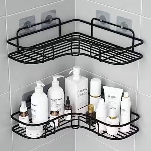 Kit Prateleiras Suporte Com Alto Adesivos Para Parede Banheiro Cozinha lavanderia Shampoo E Sabonete
