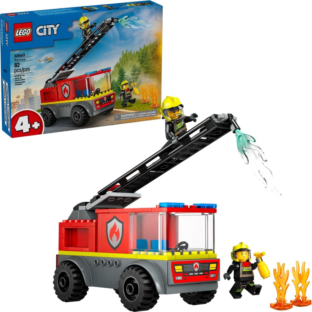Blocos De Montar Lego City Caminhão de Bombeiro 60463 82 Peças