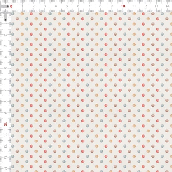 Tecido Tricoline Digital Poás Coloridos Costura Artesanato Patchwork Pano Ateliê DIY