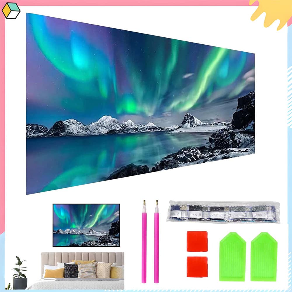 5d diamante arte pintura DIY diamante completo cristal strass artesanato 70x40cm pintura Aurora