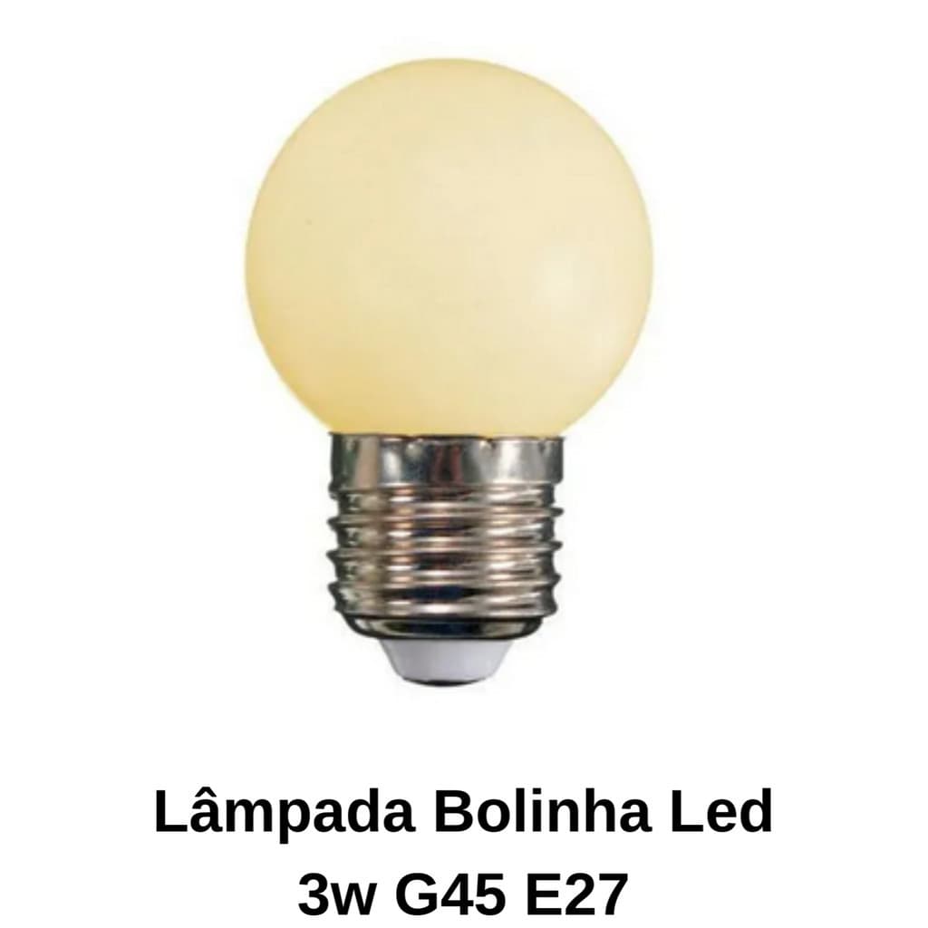 Lâmpada Bolinha Led G45 E27 Bulbo Para Abajur Lustre Espelho Penteadeira Luminarias