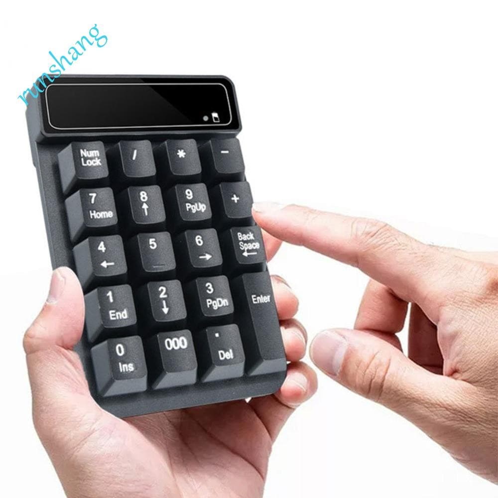 Teclado Numérico Sem Fio RUNSHANG 2.4G , Pequeno Bluetooth Para Computador Com Sensação Mecânica De 19 Teclas , Portátil