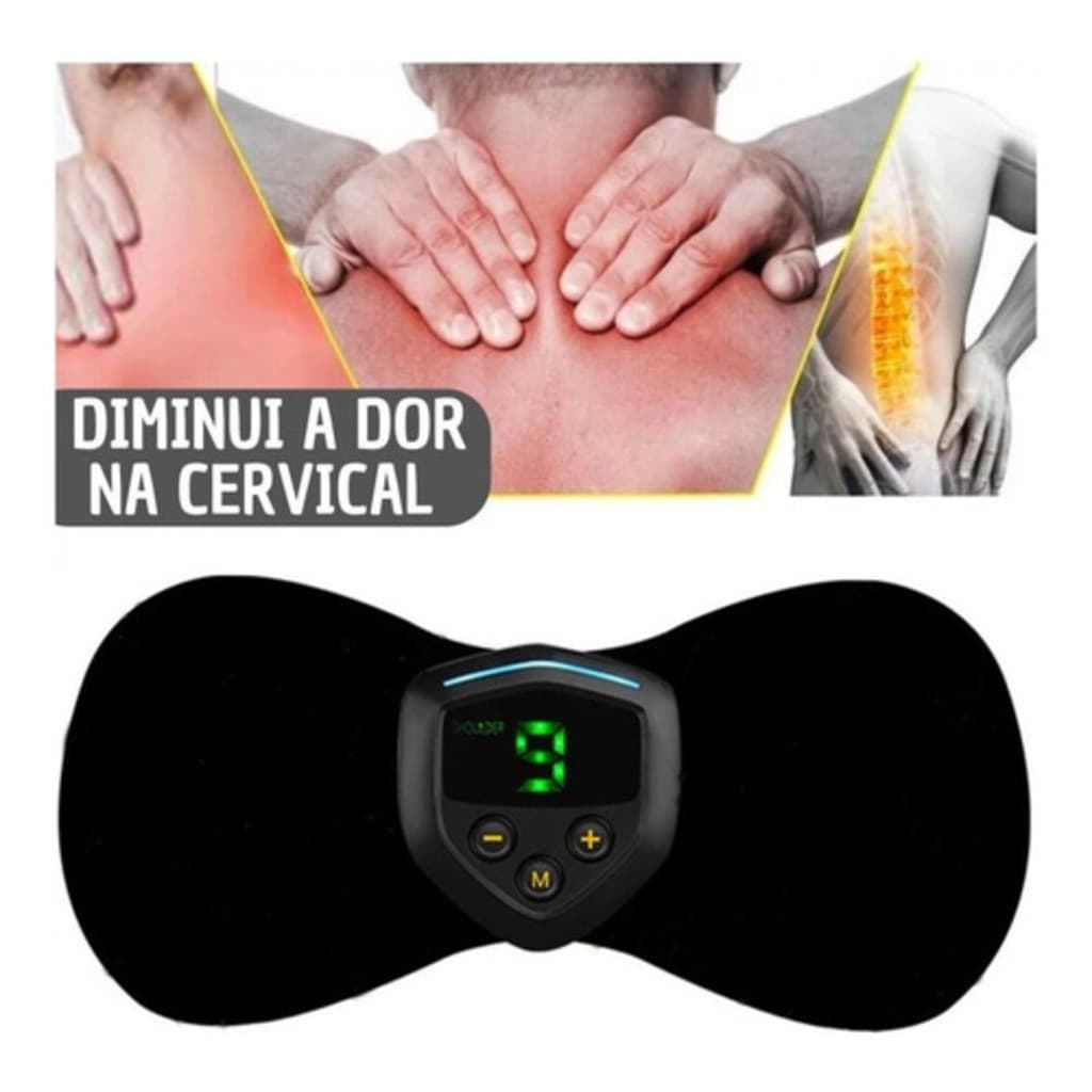 Massageador Portátil Tensão Muscular Estimulante 10 Velo Cor Preto 110V/220V