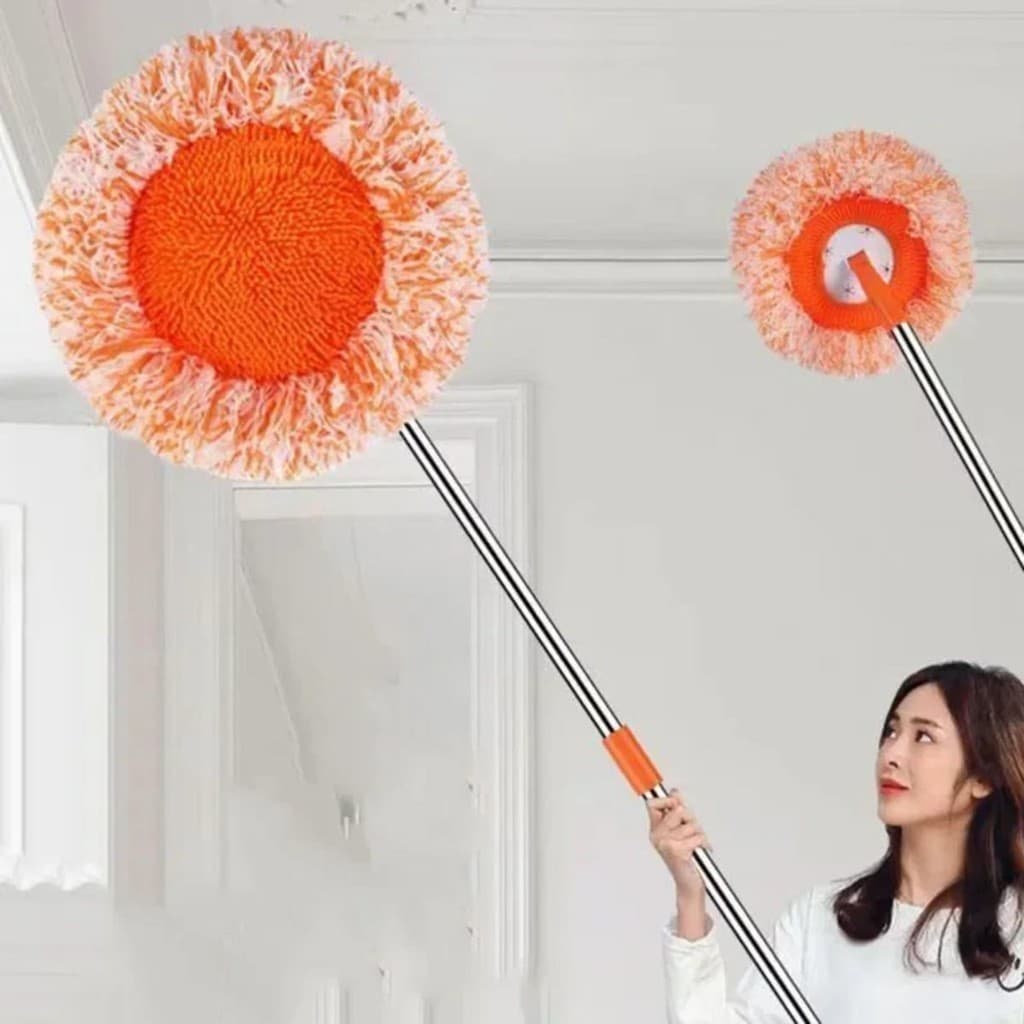Esfregão Mop Esfregão Giratório Automático Para Limpeza De Piso Escova De Limpeza De Poeira