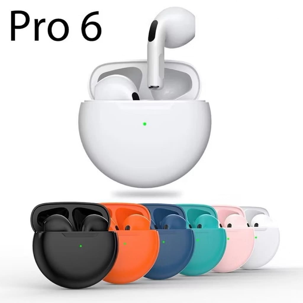 Air Pro 6 TWS Fones de ouvido Bluetooth sem fio Fones de ouvido esportivos  ming