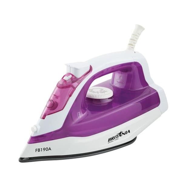 FERRO DE PASSAR A VAPOR BRITANIA 1200W LILAS ROSA 127V