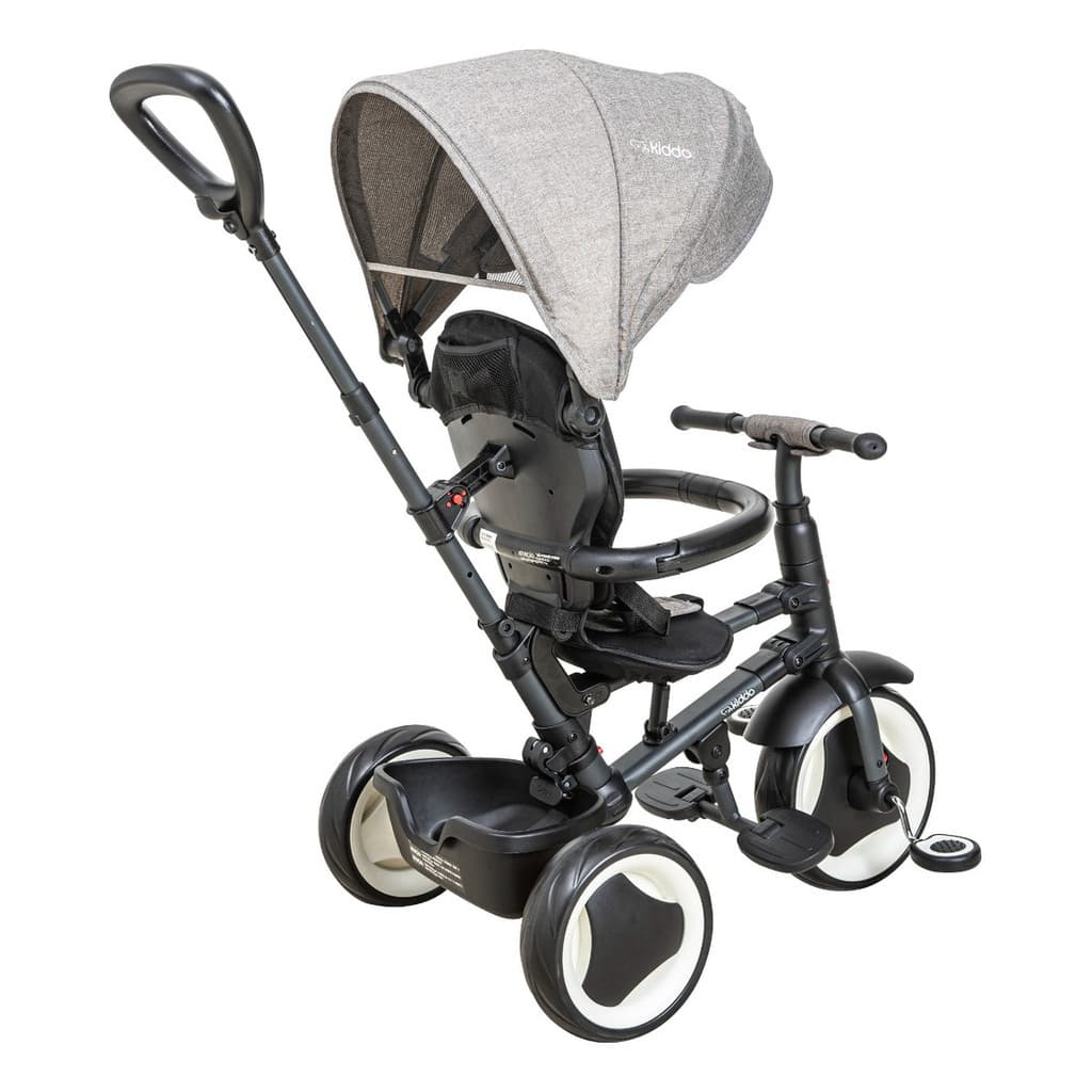Triciclo Whoop Evolution Dobrável Compacto Para Viagem Melange Grafite