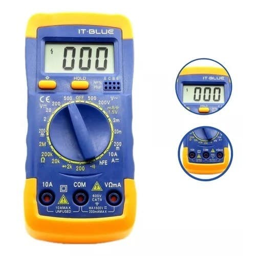 Multímetro Digital LCD LE-1962 Multitester Testador De Corrente Luminoso C Função Buzzer Ferramenta