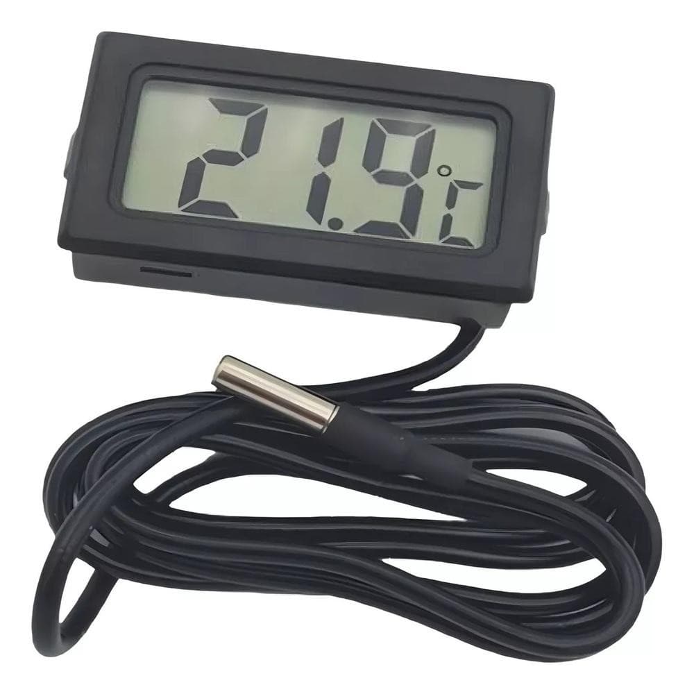 Termometro Digital LCD Sensor Temperatura Sonda Geladeira Freezer Aquario Multiuso