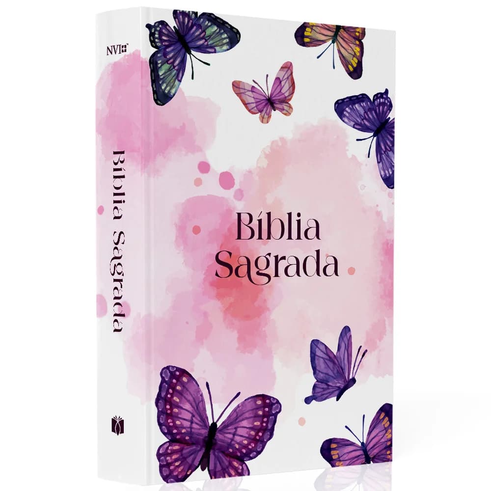 Bíblia Sagrada | NVI | Borboleta Aquarela - Editora Plenitude Distribuidora