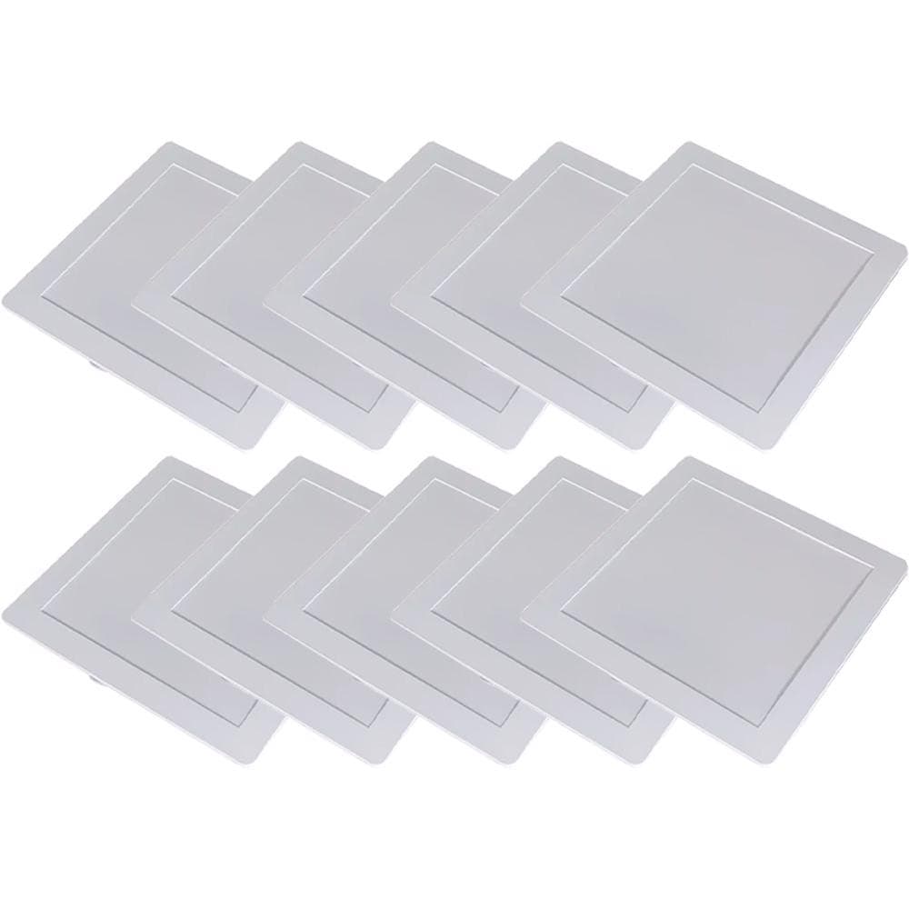 Kit 10 Luminária Plafon LED Quadrado Embutir 18W 3000K (520,0045) - Noll Led