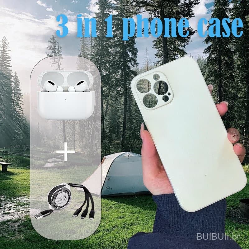 3 em 1 Capa Protetora para Celular Capa Protetora Adequada para iPhone Celular 0031 KYDR