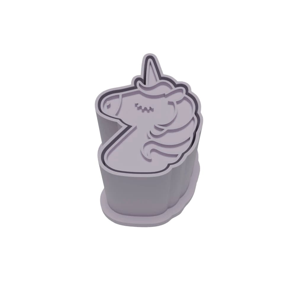 Ejetor Modelador Para Doces UNICORNIO 2 Brigadeiros Docinhos Massa Biscuit Biscoito Resistente Massinha Modelar Pasta Am
