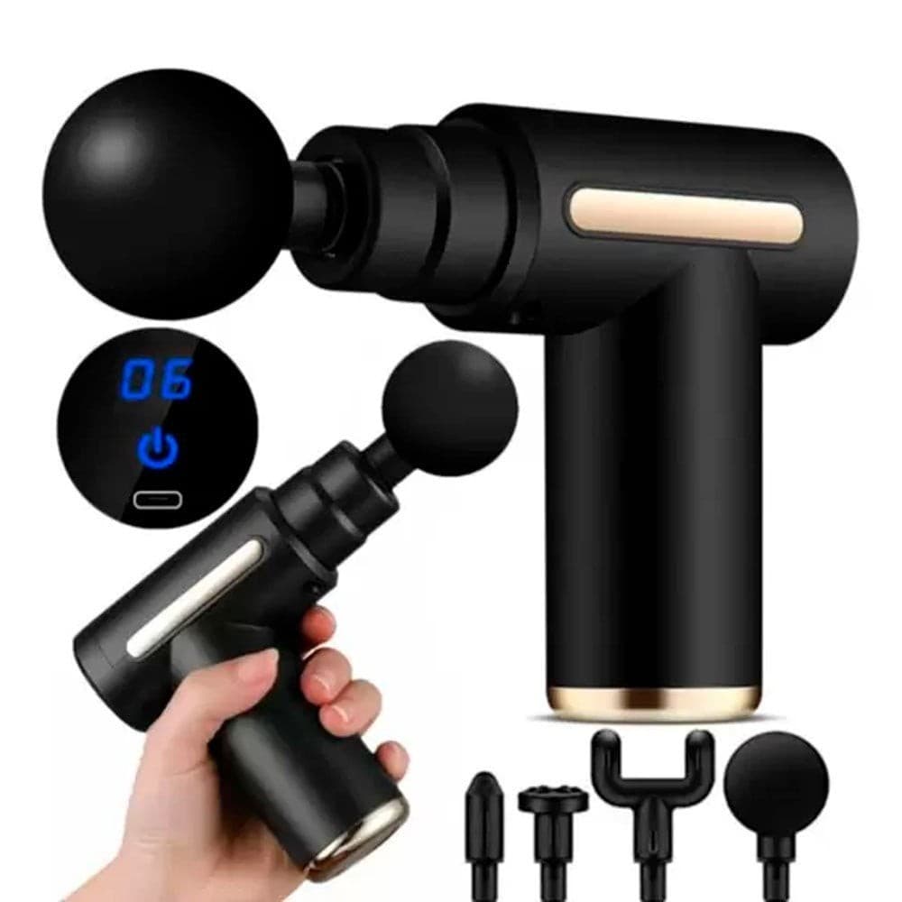 Pistola Massageadora Elétrica Corporal Muscular Cor Sortida