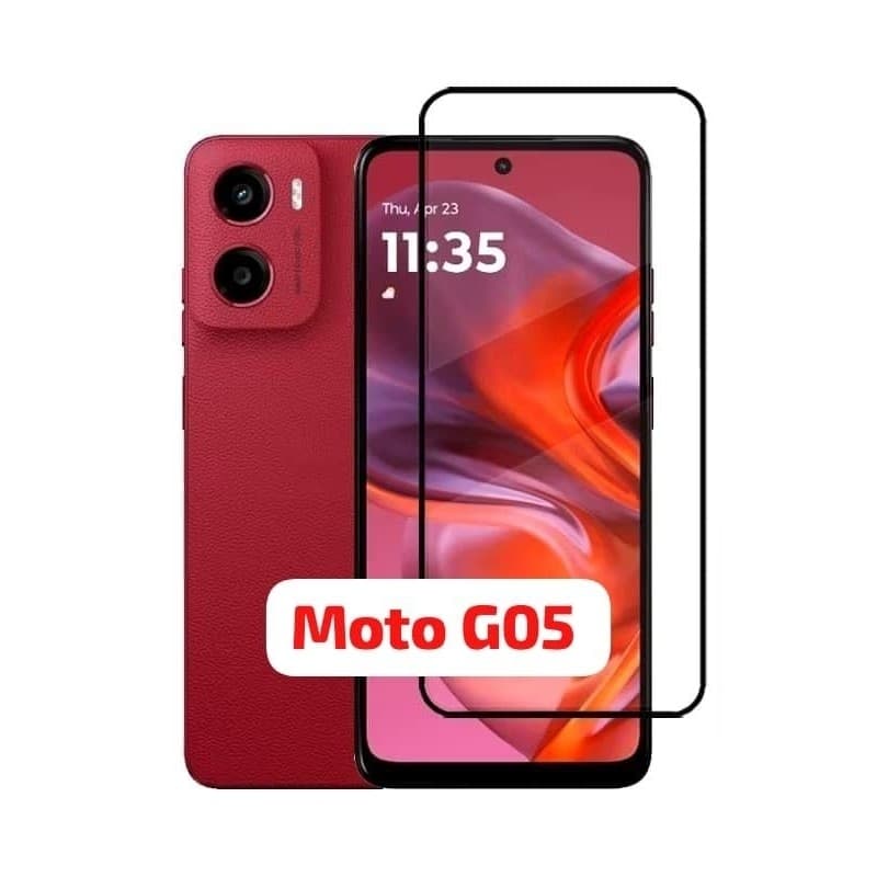 Kit para Moto G05 | Capa Capinha Anti Shock + Pelicula de Vidro 3D  Para Motorola Moto G05
