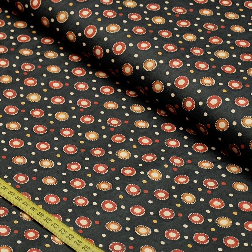 Tecido Estampado Para Patchwork - Noir 5 (0,50x1,50)