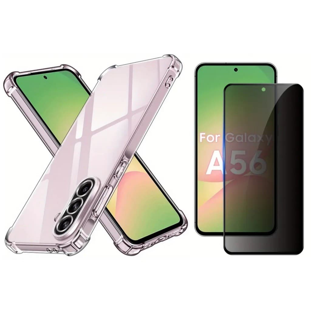 Capa Case Capinha Compatível Com Galaxy A56 + Película 3D Privacidade