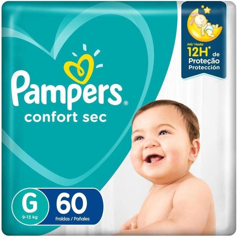 Fralda Pampers Confort Sec G 60un