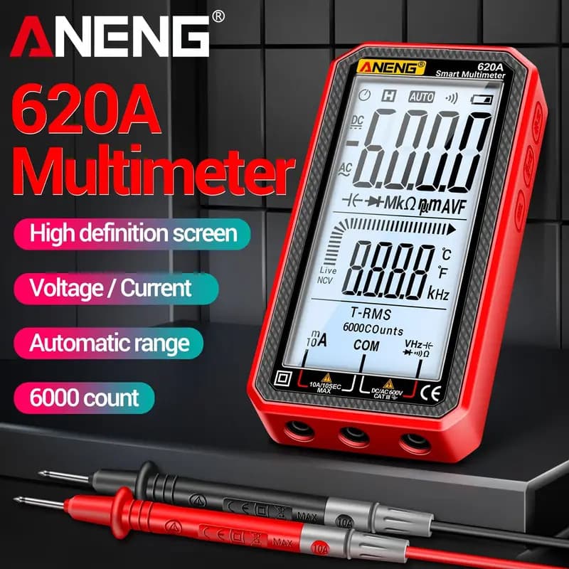 Multimetro Digital Caneta Tensão Amperimetro Kit 6000counts Ture RMS AC DC NCV