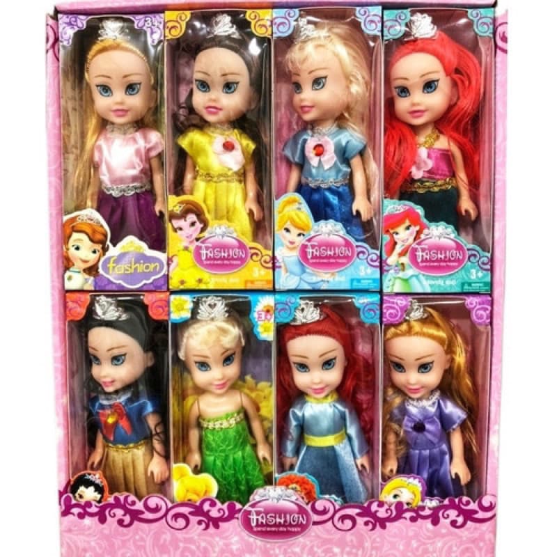 kit4 Bonecas Princesas Articulado 16 cm com acessorios pronta entrega