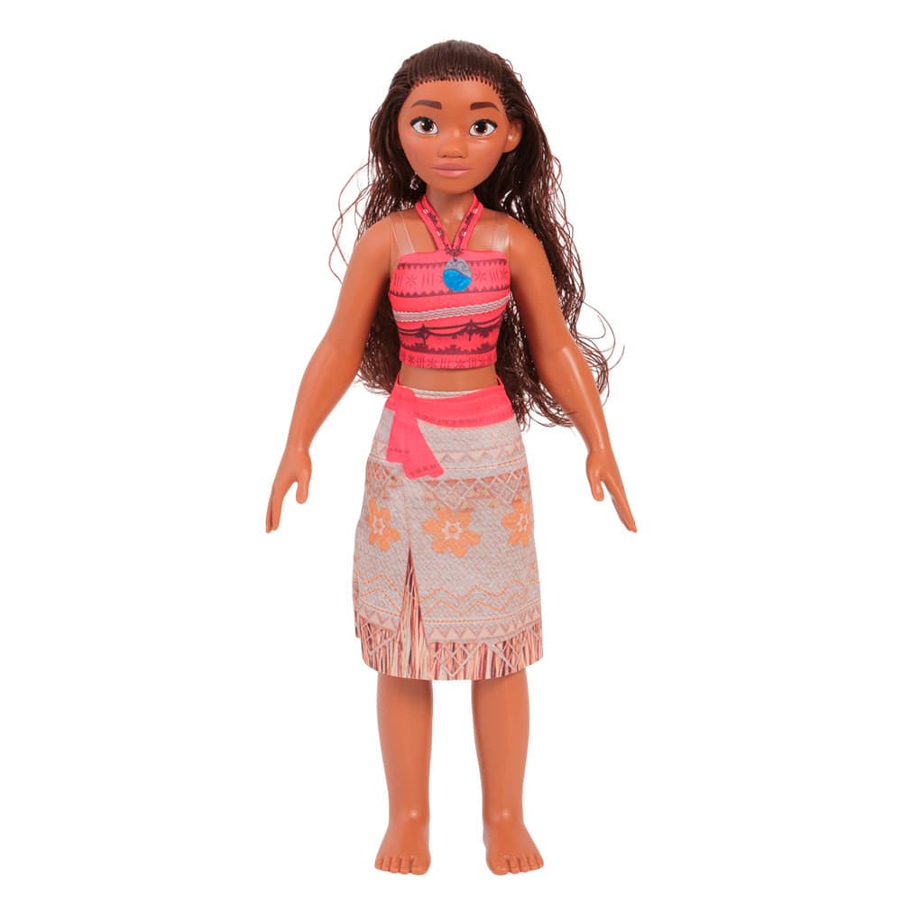 Boneca Moana Grande Articulada C/ Colar Mágico Infantil 52cm
