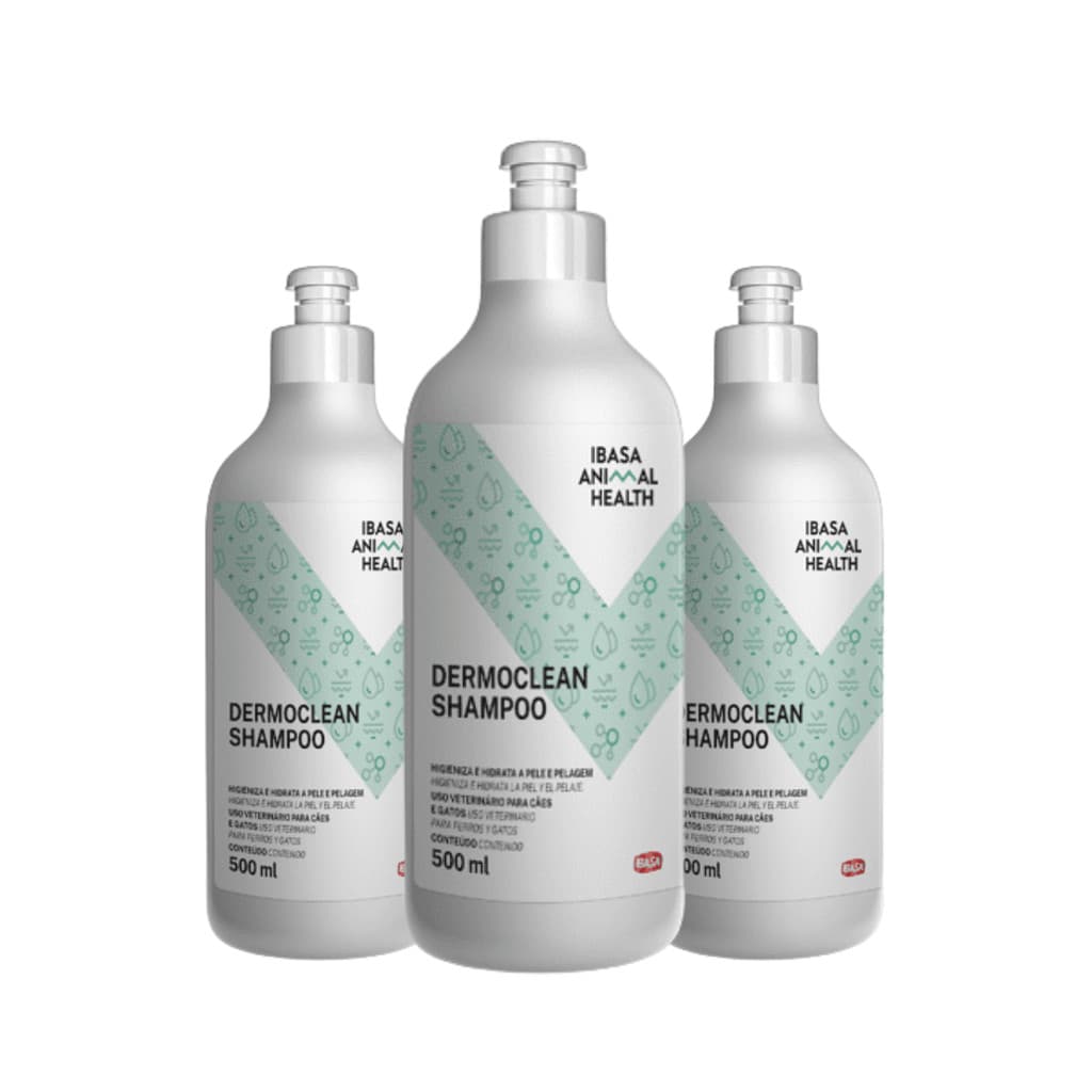 Dermoclean Shampoo Higienizador e Hidratante 500ml Ibasa