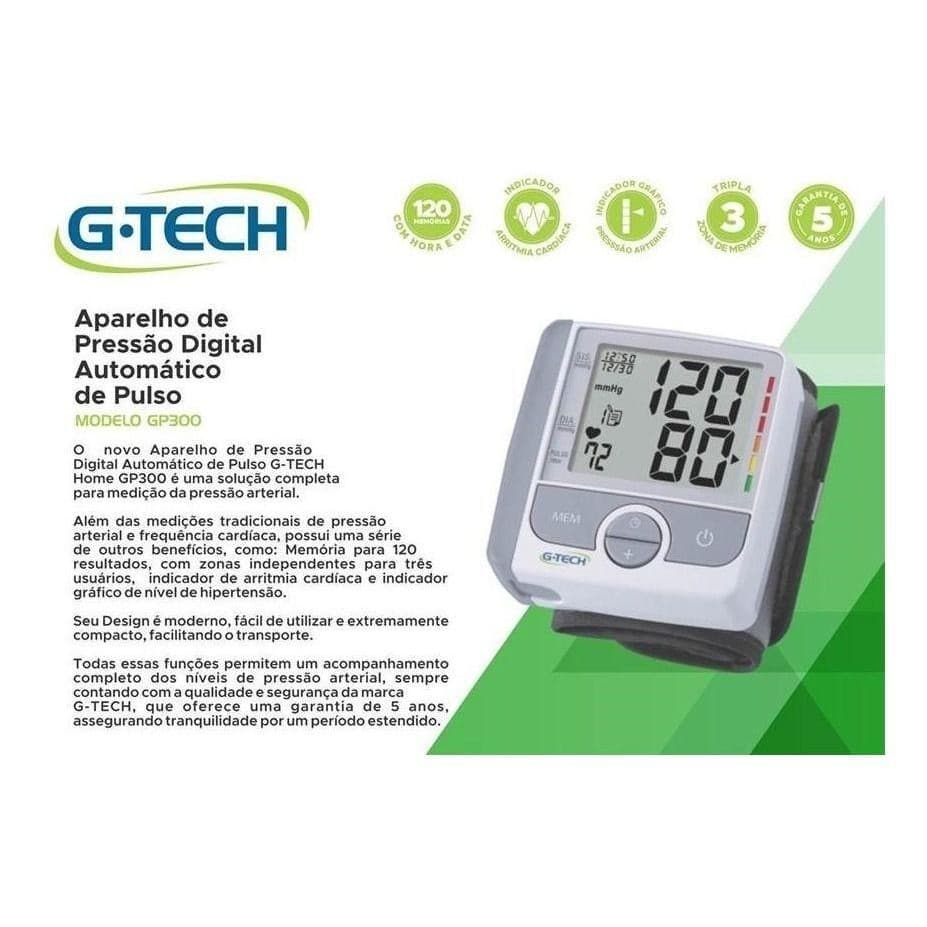 Aparelho De Medir Pressao Arterial Digital De Pulso Gtech