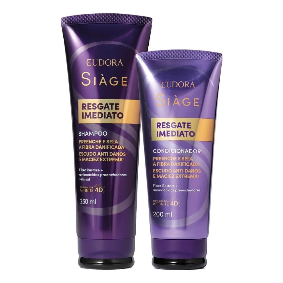  Kit Eudora Siàge Resgate Imediato Shampoo + Condicionador