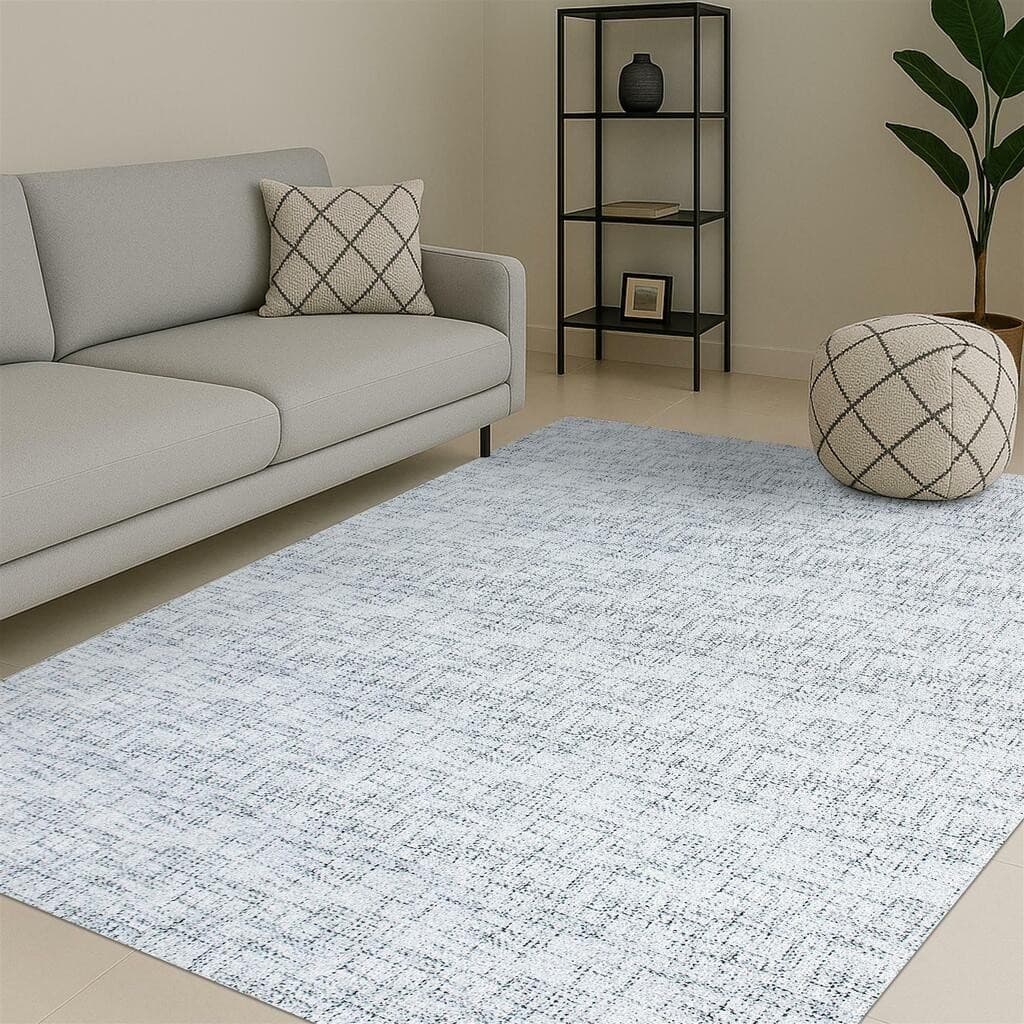 Tapete De Sala Antiderrapante Mescla 2,00 x 2,50 Moderno Tendência Cinza Grey