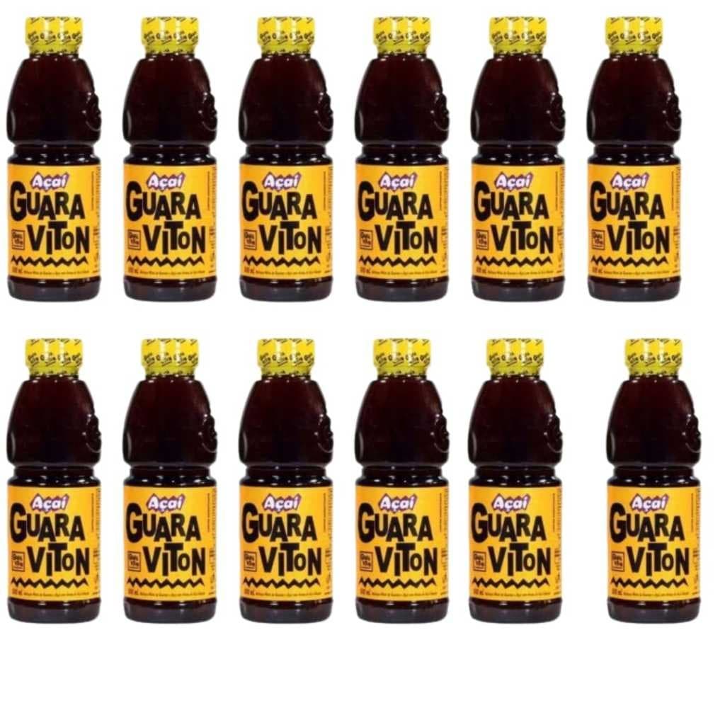 Kit Com 12 Unidades  Guaraviton Energetico Açai 500ml Validade Longa