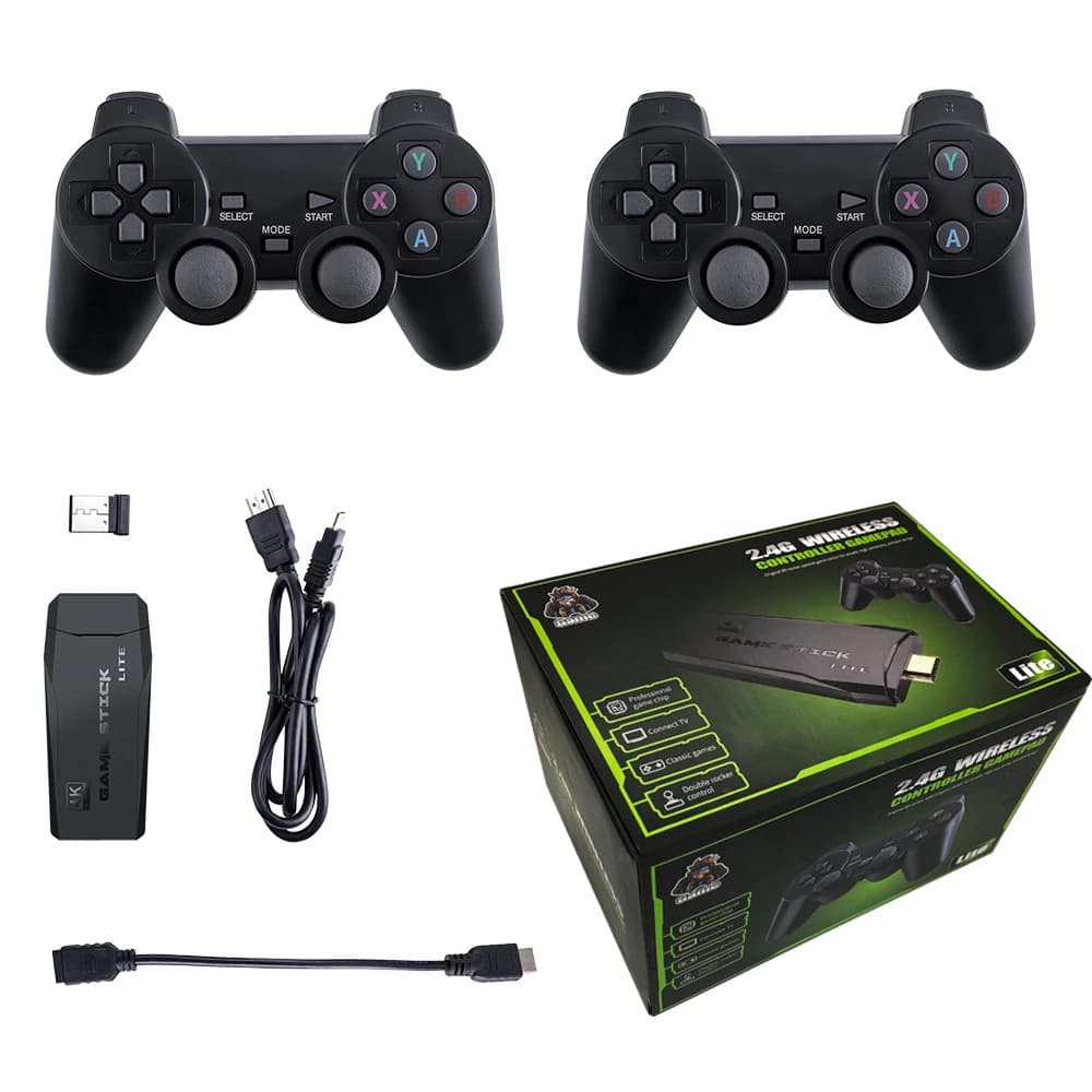 Controle Gamepad videogame , controlador sem fio, built-in 20000 jogos, 64G