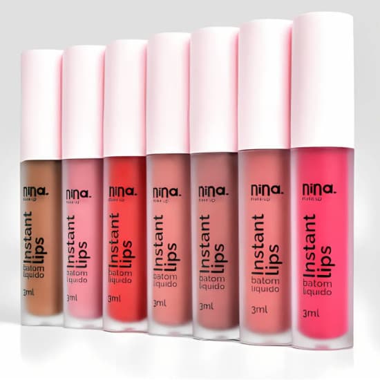 NINA MAKEUP - BATOM LIQUIDO MATTE INSTANT LIPS