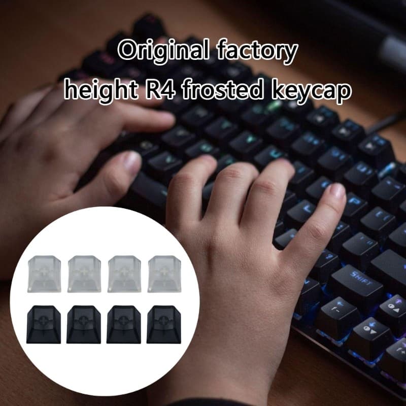Li * 4 Unidades Transparente ABS Keycap Mecânico Teclado Fosco Interruptores Capa Retroiluminada