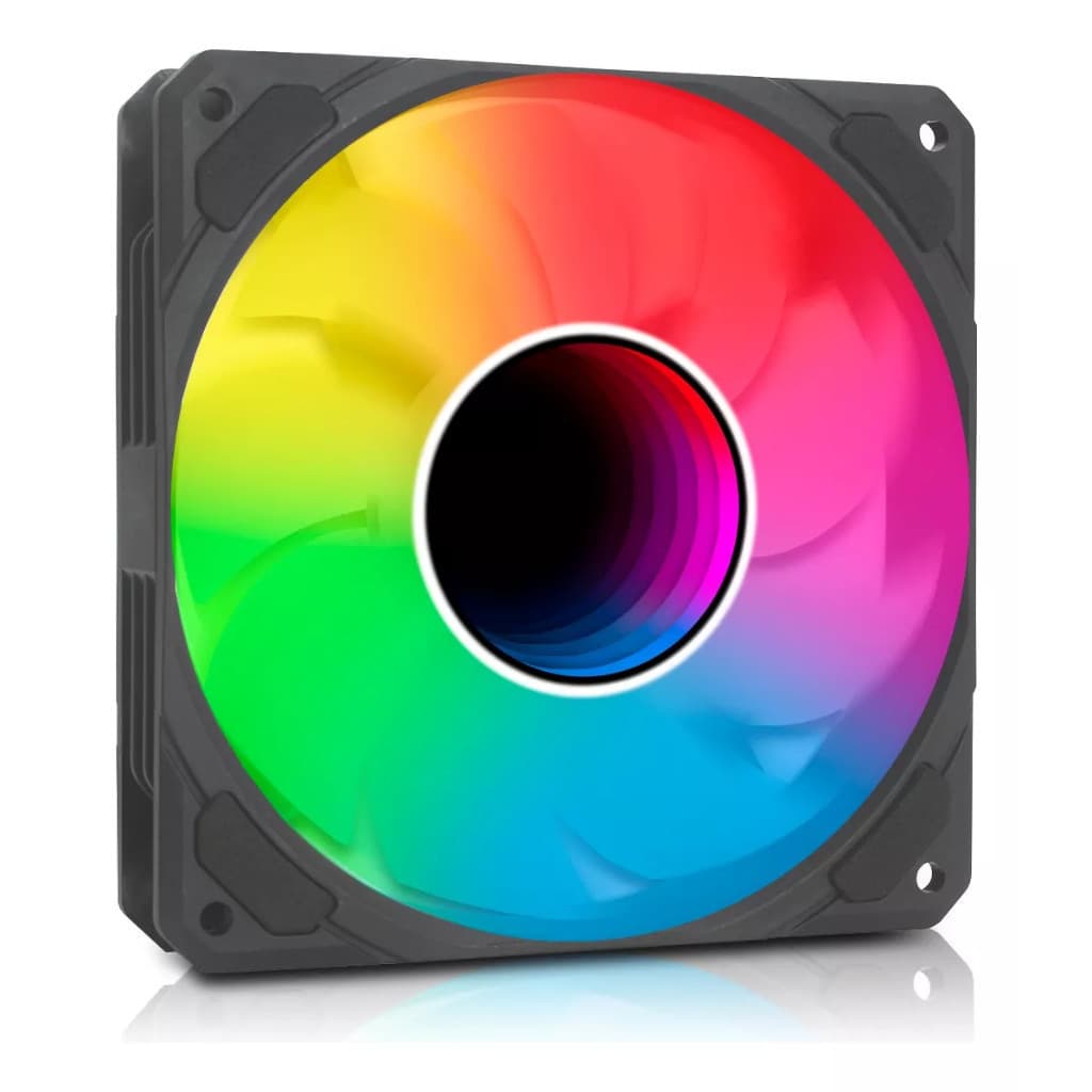 Cooler Fan Gamer 120mm Led RGB G-VR340 Silencioso Gabinete
