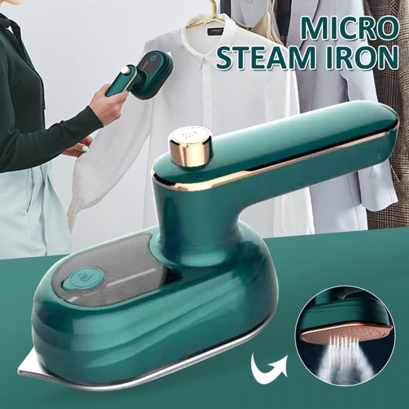 Ferro Mini Portátil Facho Elétrico Para Viagem Economizar Espaço Mão Fácil Clipes A Vapor
