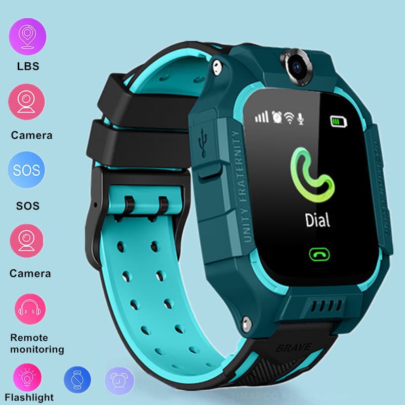 Q19 Crianças Relógio Inteligente 2024 Novo Cartão Sim Smartwatch Para Sos Chamada Telefone Câmera De Voz Bate-Papo Menin