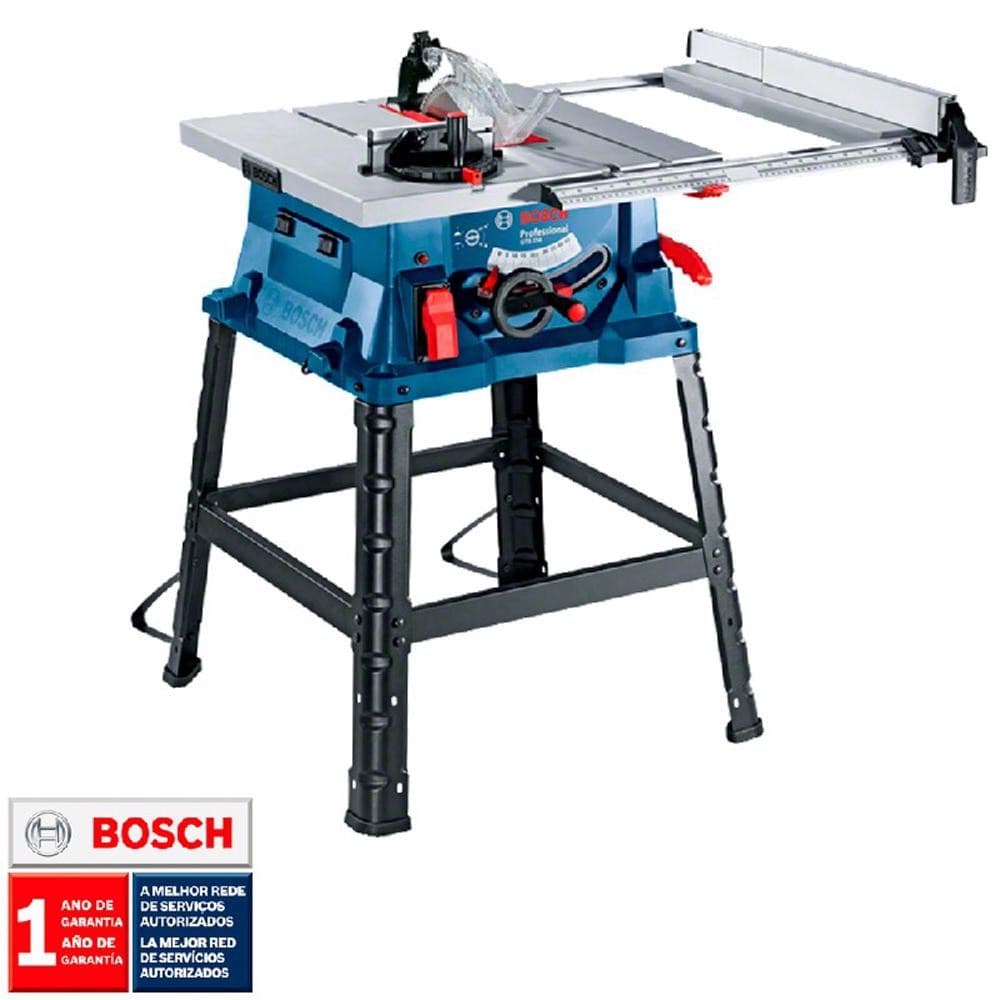 Serra Circular de Mesa Bosch GTS 254 1800W Com Disco de 254mm 220V