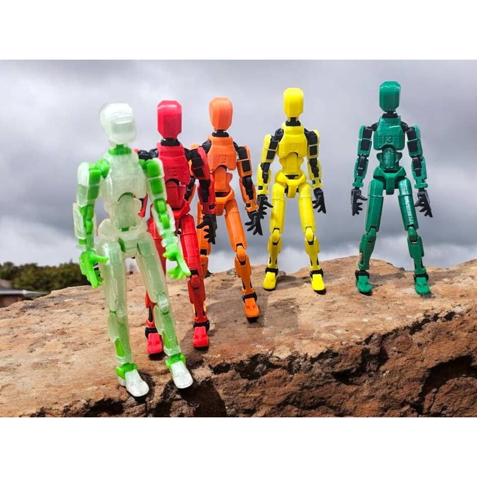 Boneco Articulado Dummy 13 para Artistas - Com Cores sorteadas  ATENÇÃO SERA ENVIADO CORES ALEATÓRIAS  14cm DESMONTADO