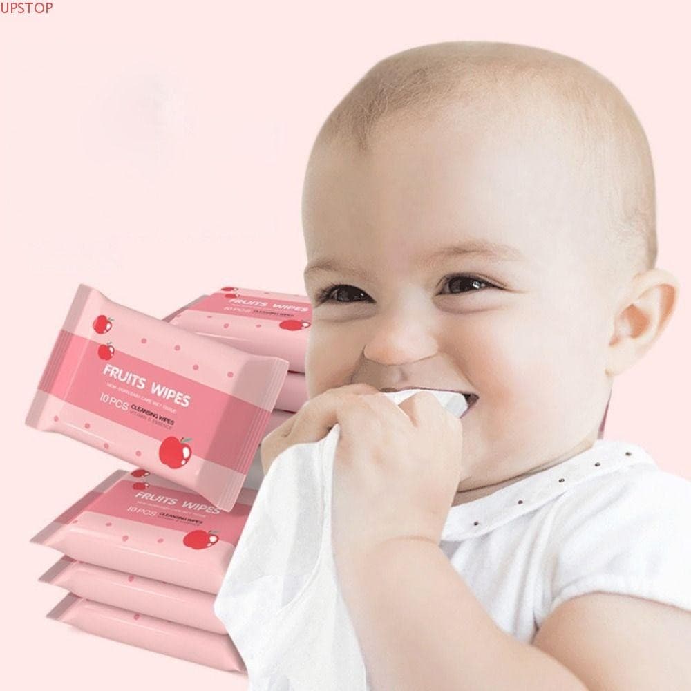 UPSTOP 10 Unidades/Pacote Lenços Umedecidos Para Bebês , Tecido Não Spunlace EDI Ferramentas De Cuidados Com O Bebê De Á