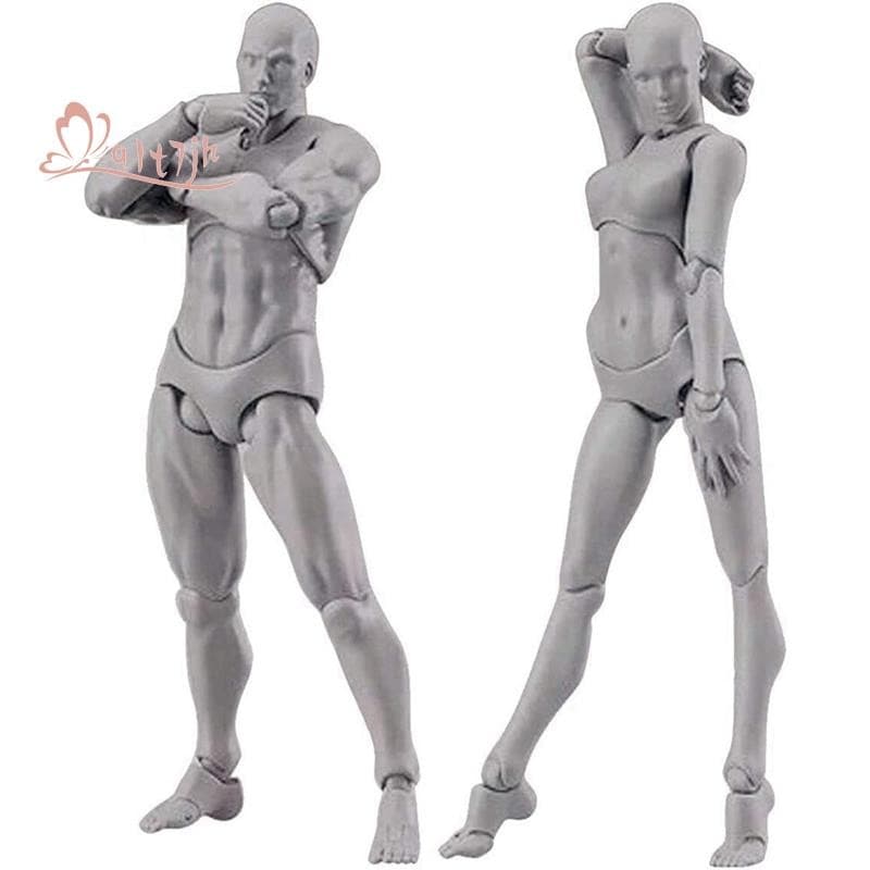 Boneca Corporal , Manequim De Artistas , Figuras De Desenho De Articulado , Conjunto Masculino + Feminino