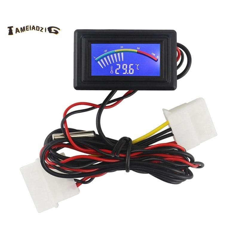 🔥DC4-25V Termômetro Digital NTC10K Sonda De Metal C/F USB Temperatura Detector Testador LCD Analógico Aquário Interno