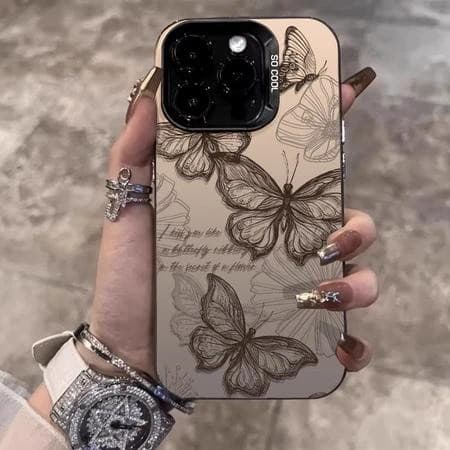 libélulas Capinha capa de telefone Capinha em acrílico fosco para iPhone 8 7 X XR XS 11 12 13 14 15 16 Pro Max Plus