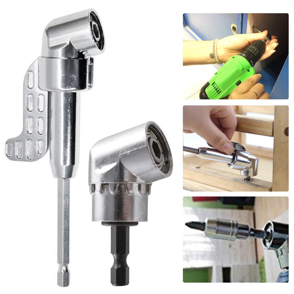 Adaptador 90 Graus Parafusadeira Angular Longo Furadeira+Canto Curto Versátil Adaptador