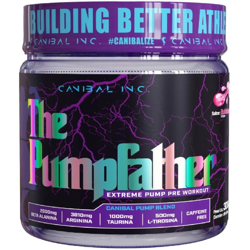 The Pumpfather 300g Canibal Pré-Treino Sem Estimulante Termogênico Para Quem Não Pode Tomar Cafeína