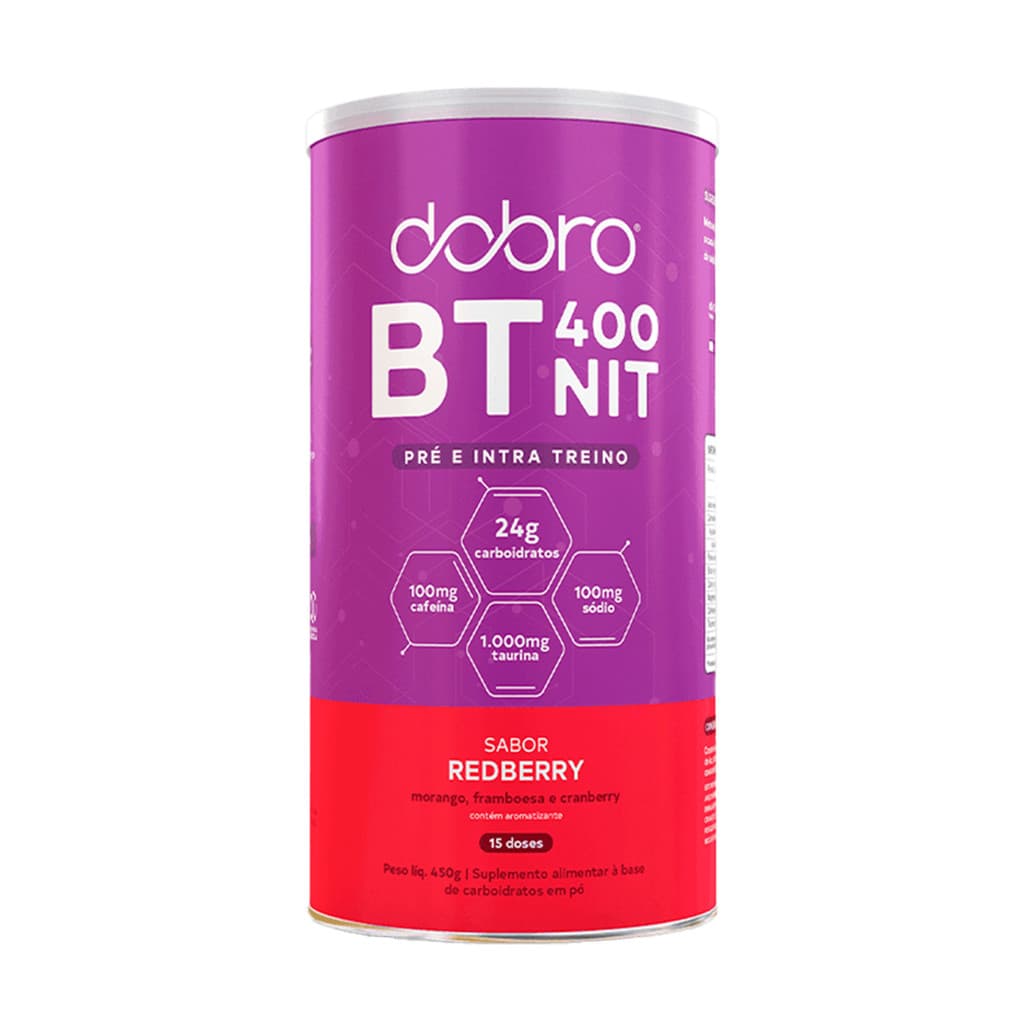 BT Nit 400 Pré e Intra Treino Sabor Redberry 450g Dobro