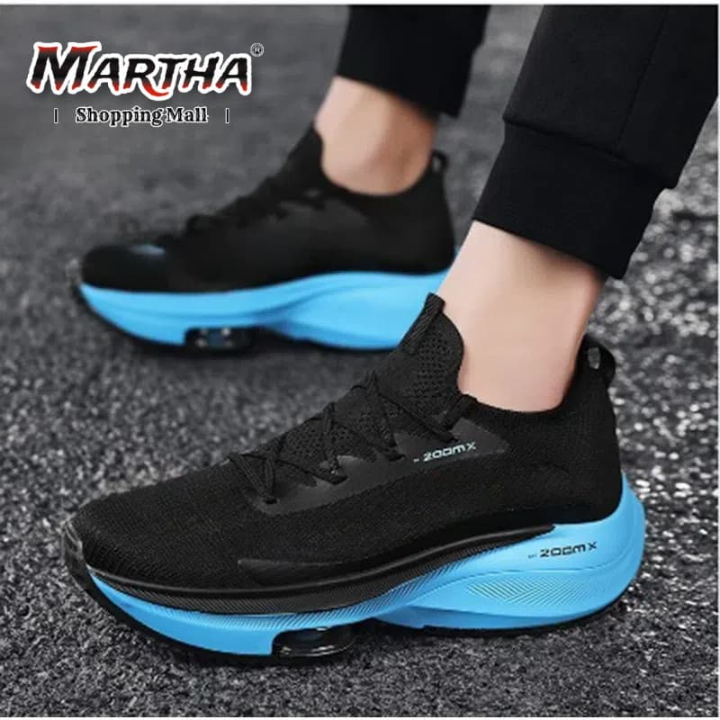 Moda fina tênis de absorção de choque leve almofada de ar tênis de corrida 34-46