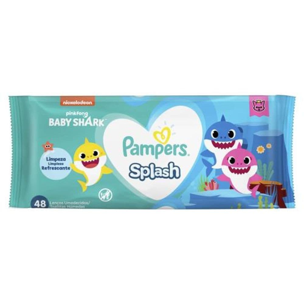 Toalha Umedecida Infantil Pampers Splash C/48