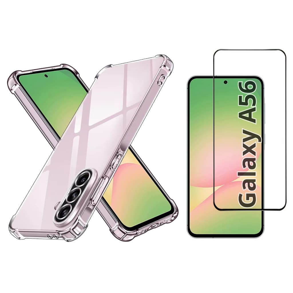 Capa Case Capinha Anti Impacto Para Galaxy A56 5G + Película 3D Vidro Temperado