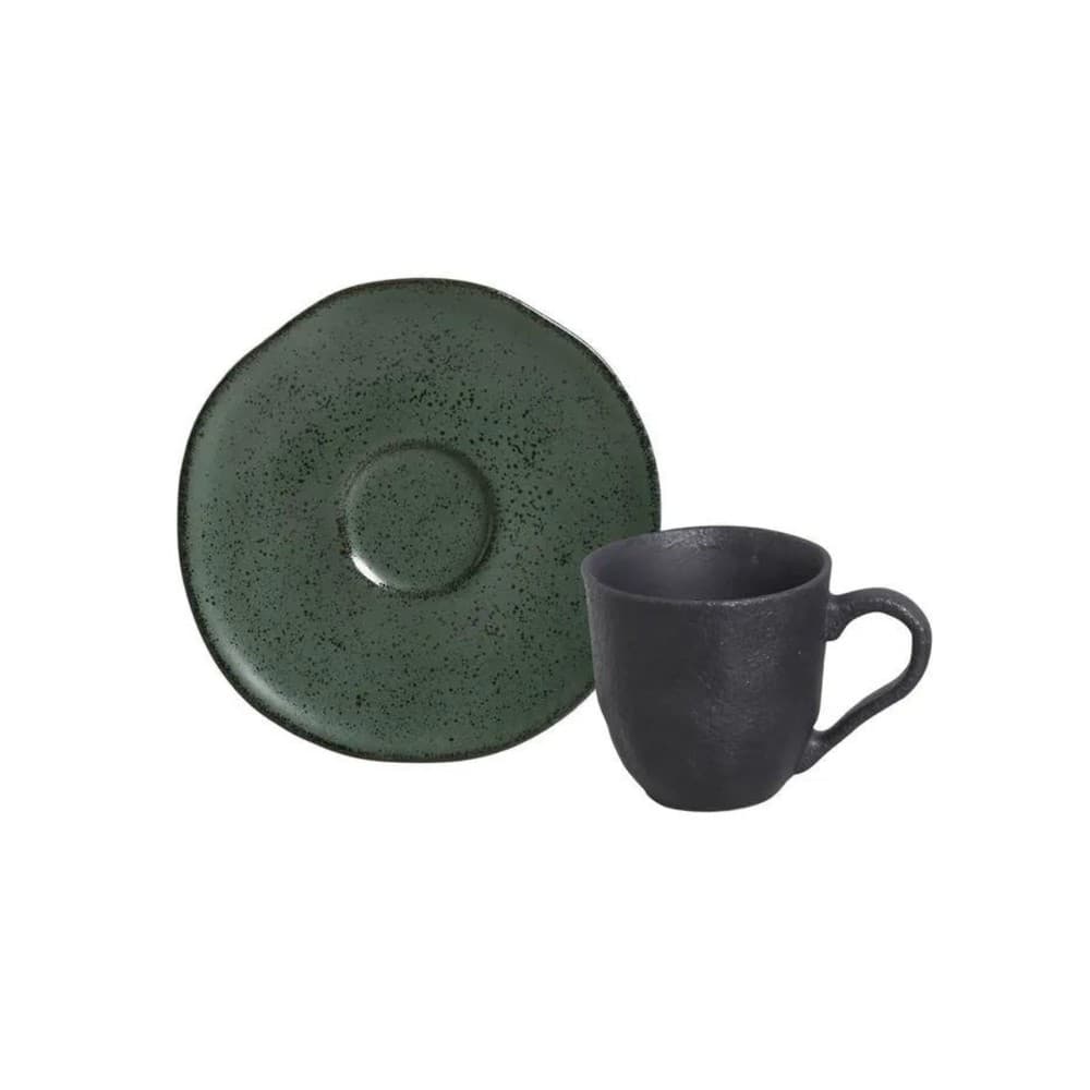 Xicara Café Com Pires 120ml Organico Arauco - Porto Brasil
