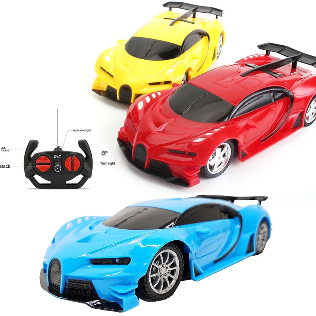 Carrinho De Controle Remoto Com Farol Brinquedo Esportivo